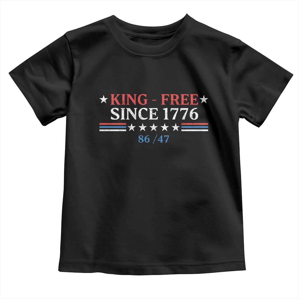 Funny King Free Since 1776 8647 Toddler T Shirt