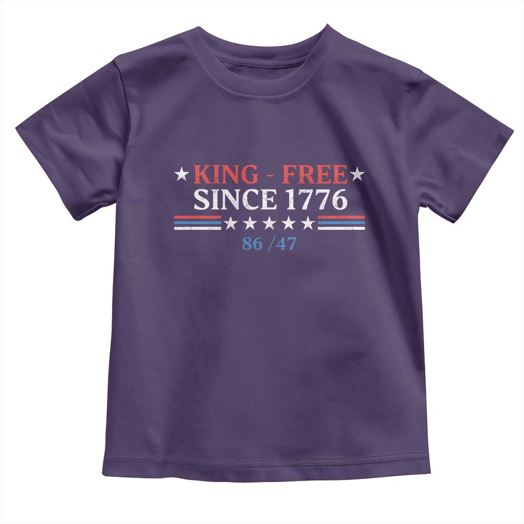 Funny King Free Since 1776 8647 Toddler T Shirt