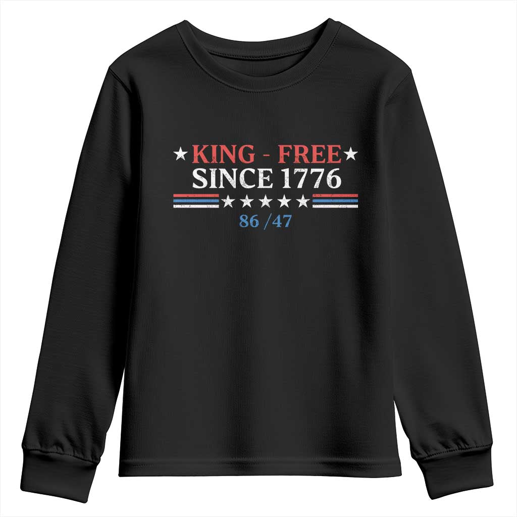 Funny King Free Since 1776 8647 Youth Sweatshirt
