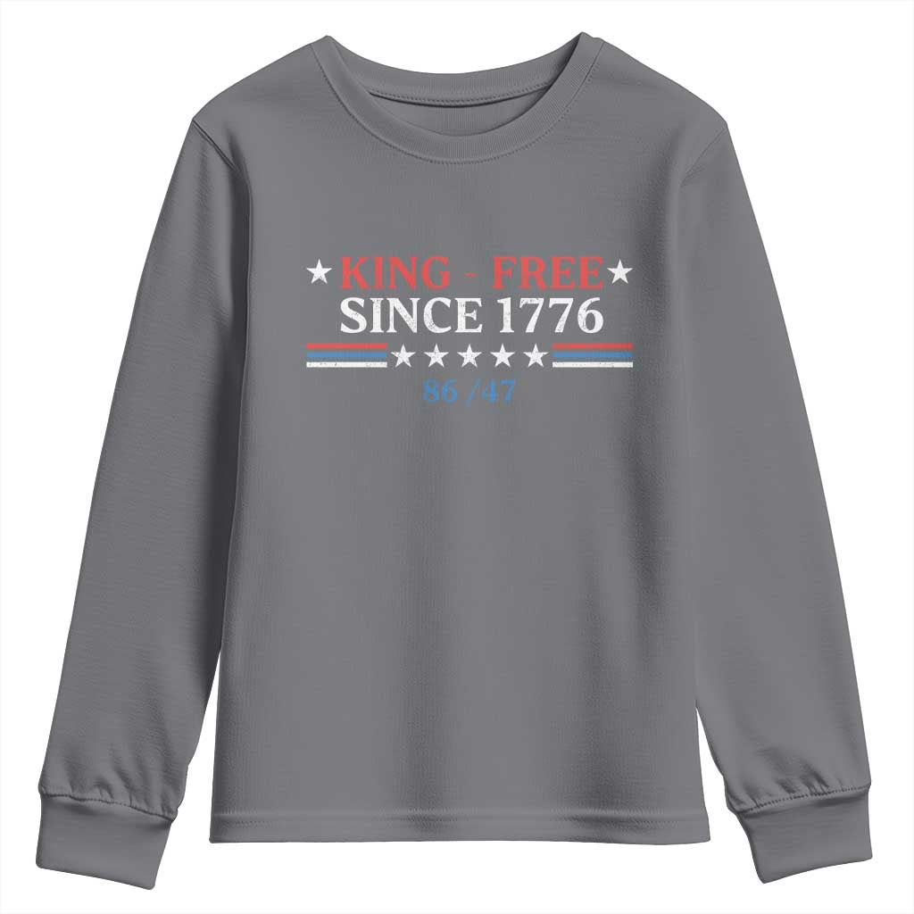 Funny King Free Since 1776 8647 Youth Sweatshirt
