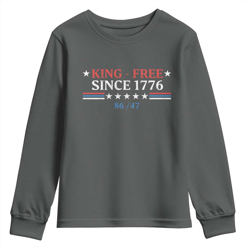 Funny King Free Since 1776 8647 Youth Sweatshirt