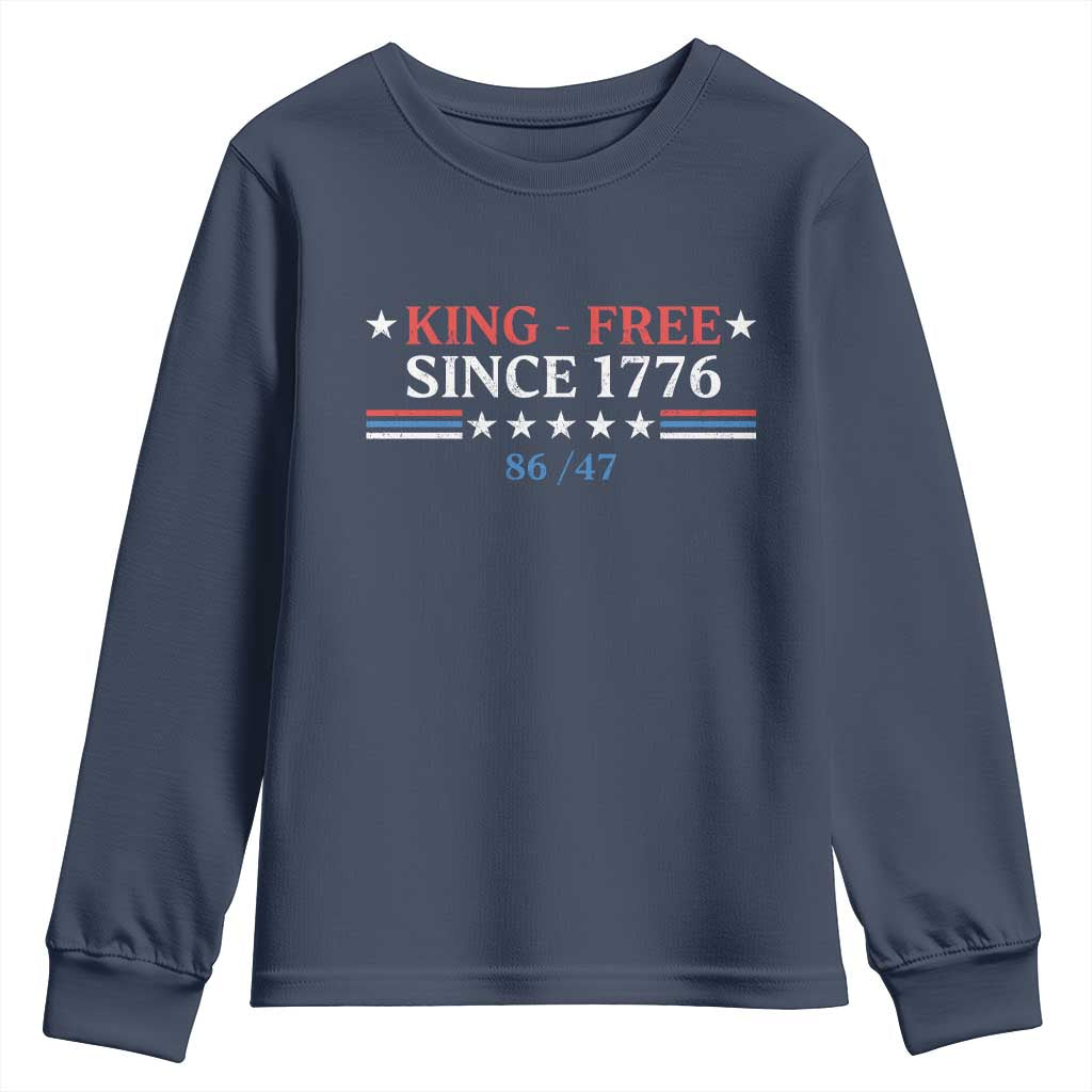 Funny King Free Since 1776 8647 Youth Sweatshirt