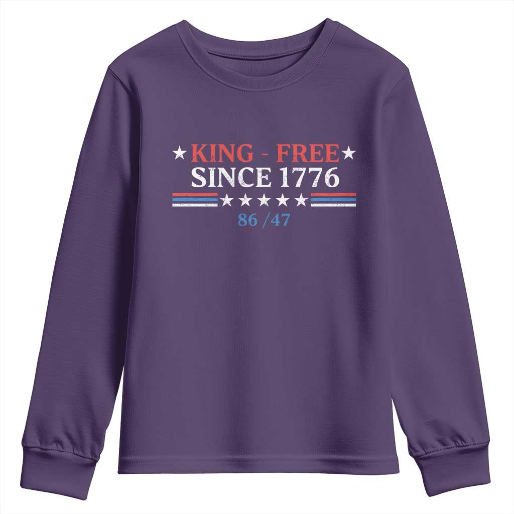 Funny King Free Since 1776 8647 Youth Sweatshirt