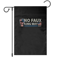 Funny No Faux King Way 8647 Garden Flag Vintage American Flag - Wonder Print Shop