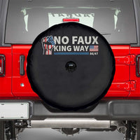 Funny No Faux King Way 8647 Spare Tire Cover Vintage American Flag