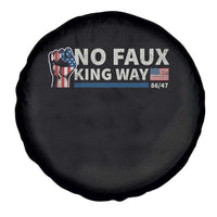 Funny No Faux King Way 8647 Spare Tire Cover Vintage American Flag