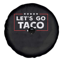 Funny Let's Go Taco Spare Tire Cover Vintage Star Stripes