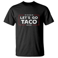 Funny Let's Go Taco T Shirt Vintage Star Stripes