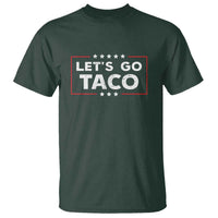 Funny Let's Go Taco T Shirt Vintage Star Stripes