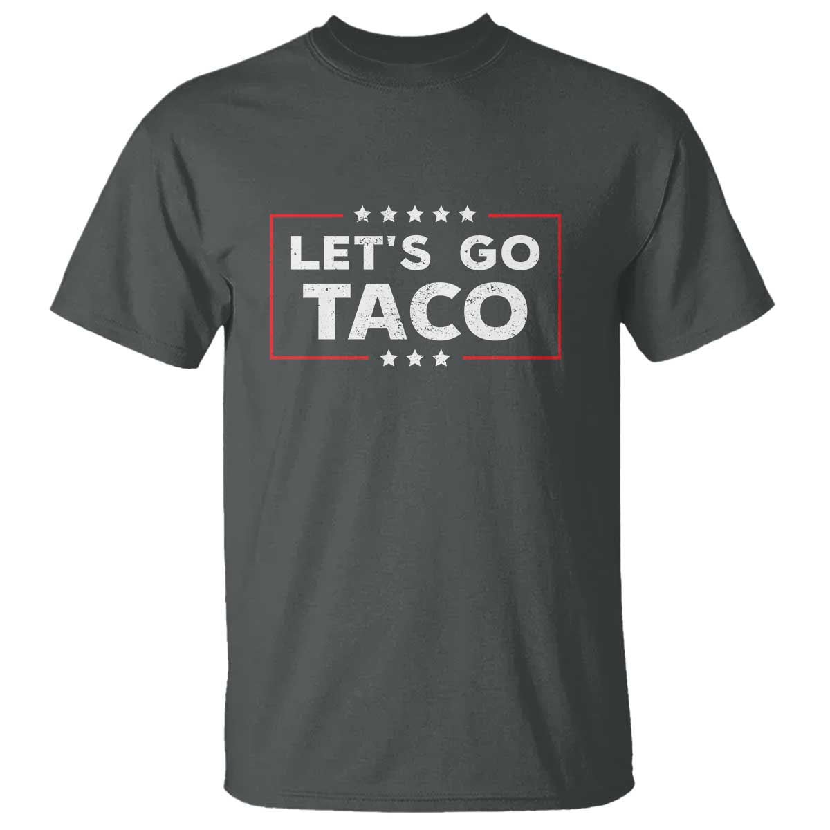 Funny Let's Go Taco T Shirt Vintage Star Stripes