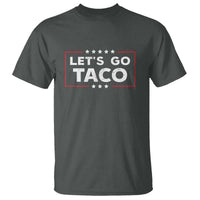 Funny Let's Go Taco T Shirt Vintage Star Stripes