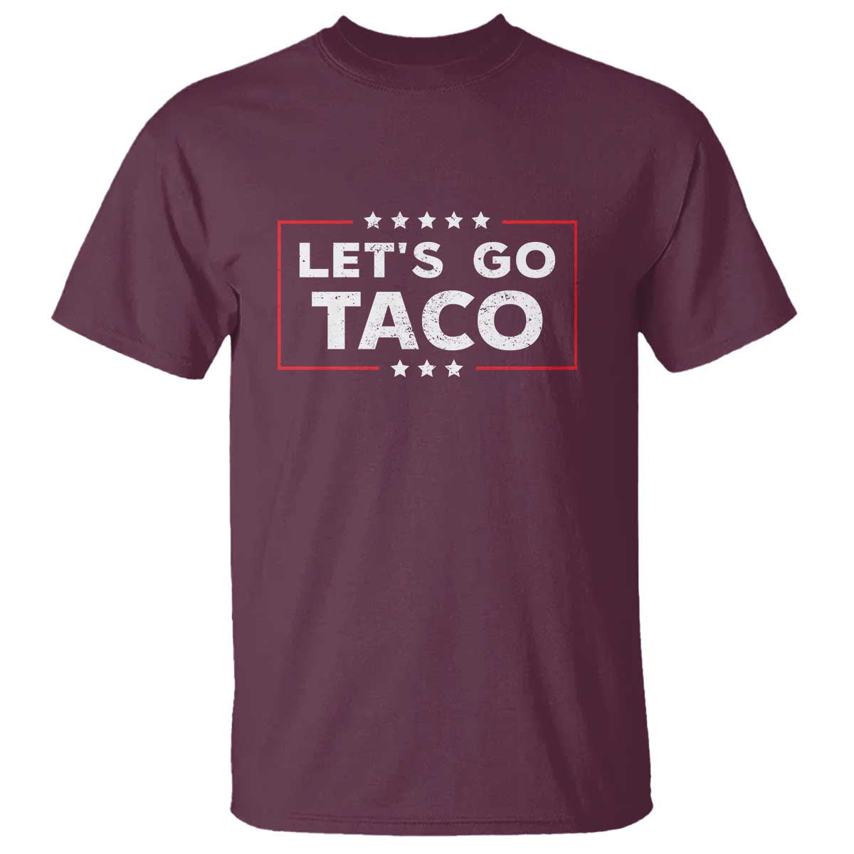 Funny Let's Go Taco T Shirt Vintage Star Stripes