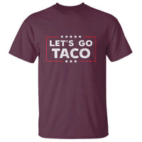 Funny Let's Go Taco T Shirt Vintage Star Stripes