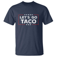 Funny Let's Go Taco T Shirt Vintage Star Stripes