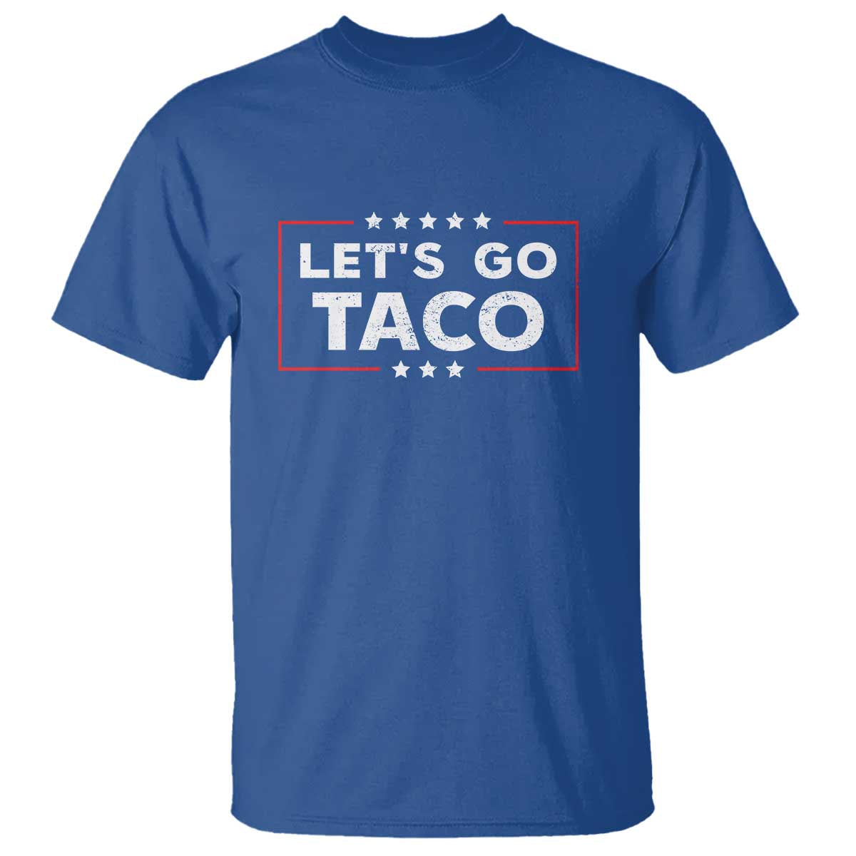 Funny Let's Go Taco T Shirt Vintage Star Stripes