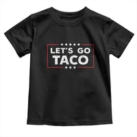 Funny Let's Go Taco Toddler T Shirt Vintage Star Stripes