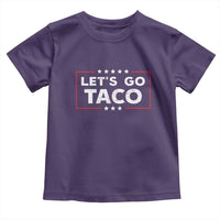 Funny Let's Go Taco Toddler T Shirt Vintage Star Stripes