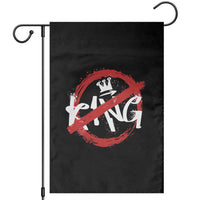 Funny No King Graffiti Style Crown Garden Flag - Wonder Print Shop