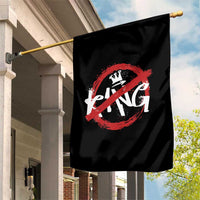 Funny No King Graffiti Style Crown Garden Flag - Wonder Print Shop