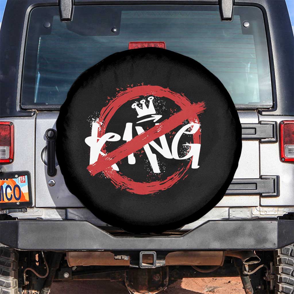 Funny No King Graffiti Style Crown Spare Tire Cover - Wonder Print Shop