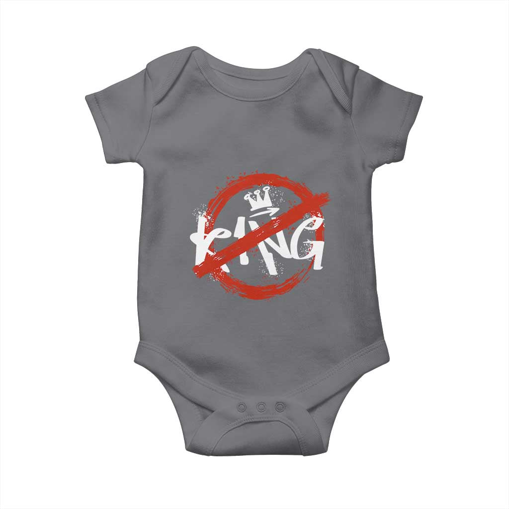 Funny No King Graffiti Style Crown Baby Onesie - Wonder Print Shop