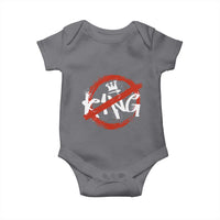 Funny No King Graffiti Style Crown Baby Onesie - Wonder Print Shop