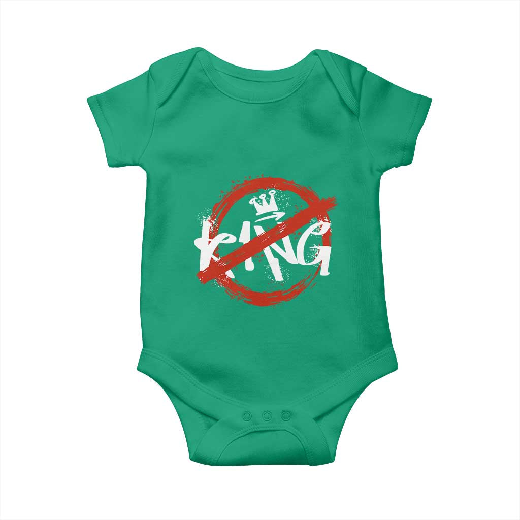 Funny No King Graffiti Style Crown Baby Onesie - Wonder Print Shop