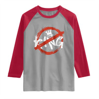 Funny No King Graffiti Style Crown Raglan Shirt - Wonder Print Shop
