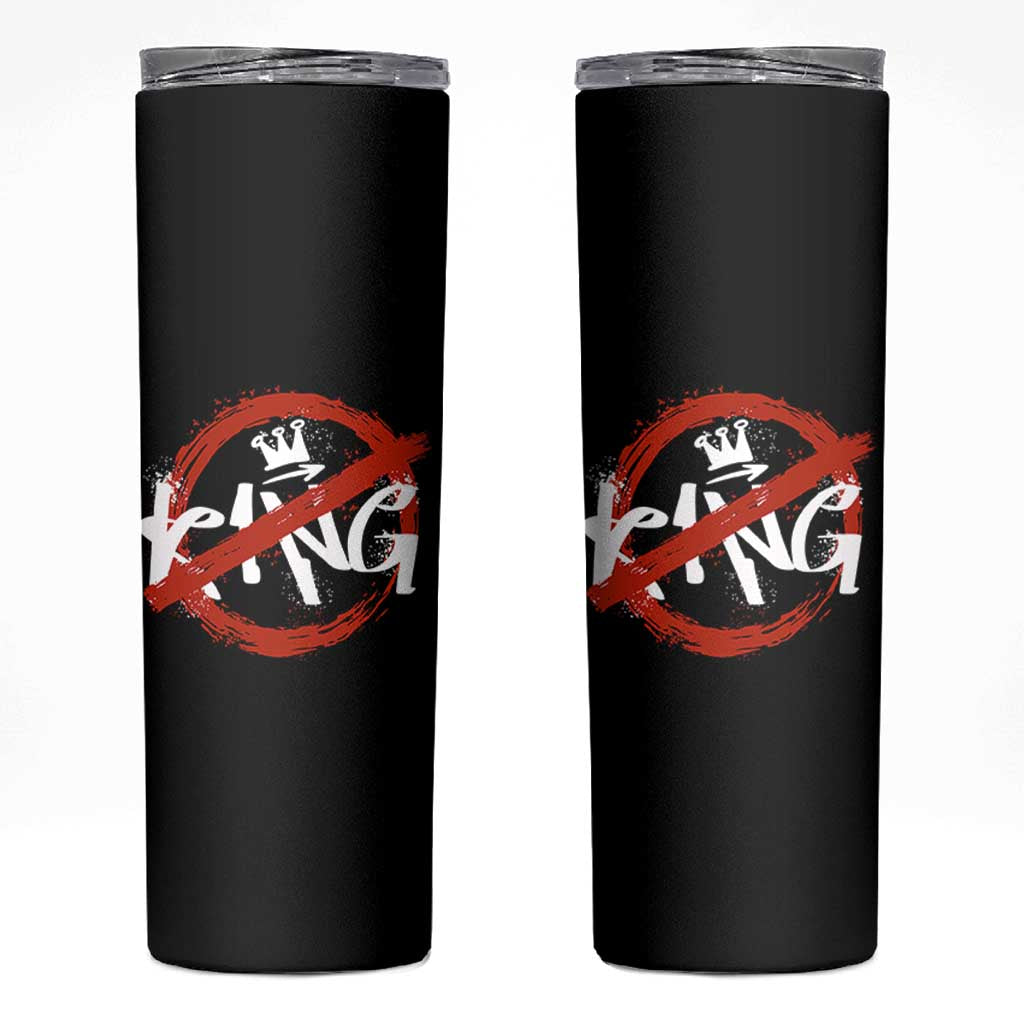 Funny No King Graffiti Style Crown Skinny Tumbler - Wonder Print Shop