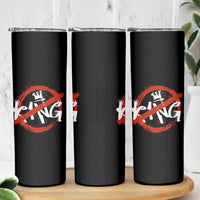 Funny No King Graffiti Style Crown Skinny Tumbler - Wonder Print Shop