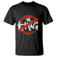 Funny No King Graffiti Style Crown T Shirt - Wonder Print Shop