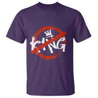 Funny No King Graffiti Style Crown T Shirt - Wonder Print Shop