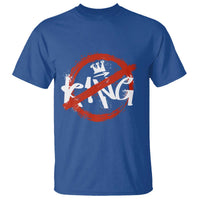 Funny No King Graffiti Style Crown T Shirt - Wonder Print Shop