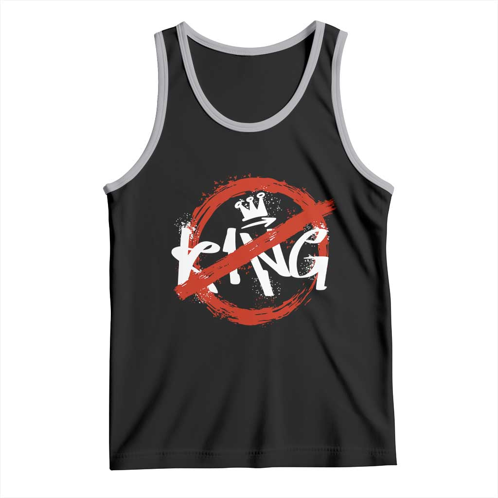 Funny No King Graffiti Style Crown Tank Top - Wonder Print Shop