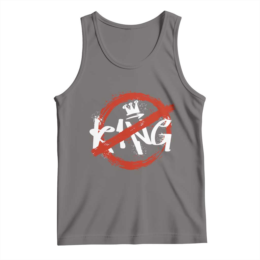Funny No King Graffiti Style Crown Tank Top - Wonder Print Shop
