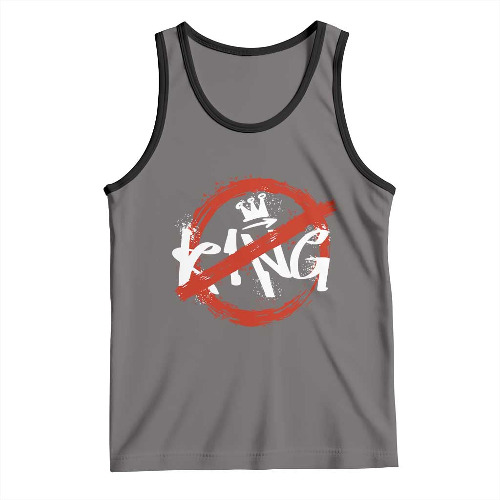 Funny No King Graffiti Style Crown Tank Top - Wonder Print Shop