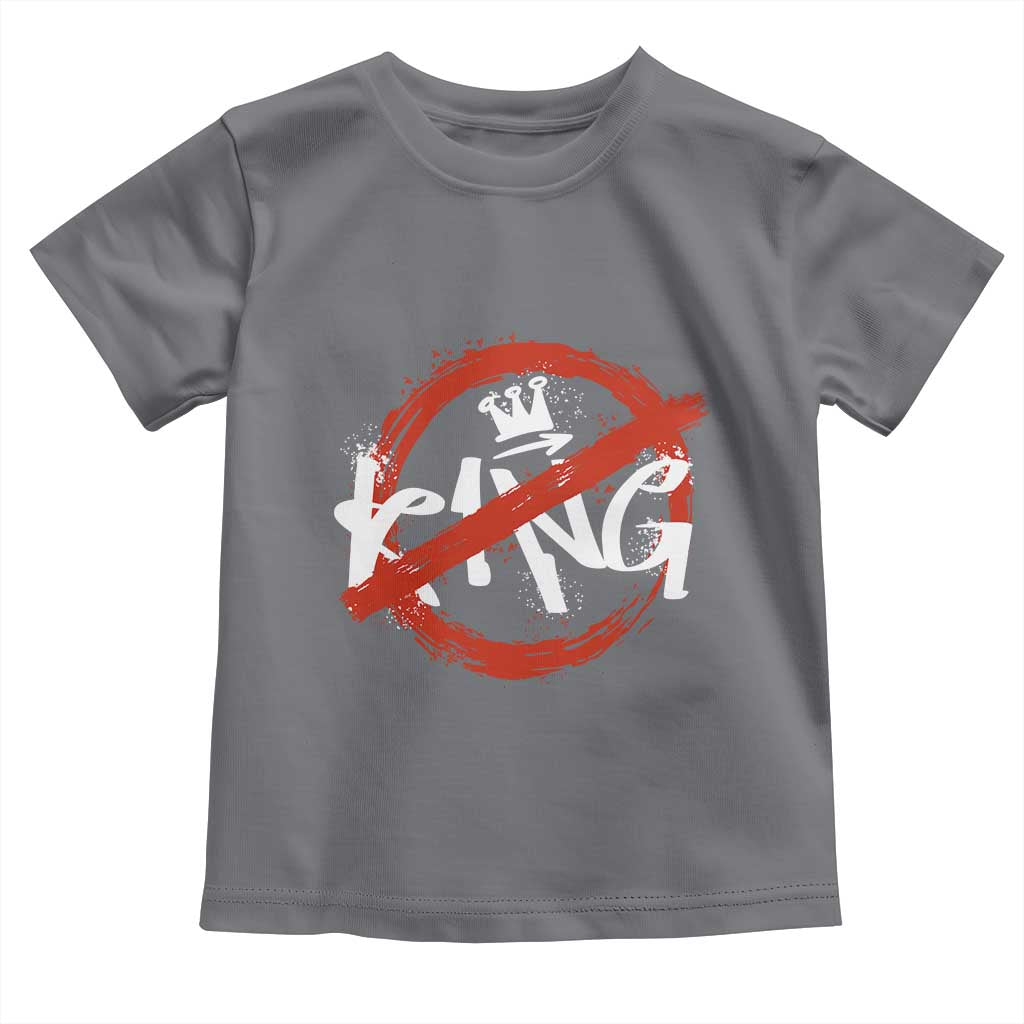 Funny No King Graffiti Style Crown Toddler T Shirt - Wonder Print Shop