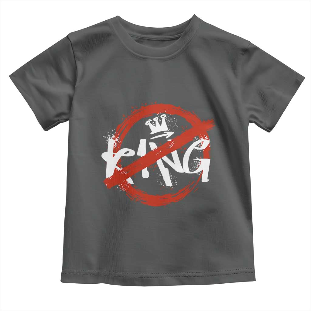Funny No King Graffiti Style Crown Toddler T Shirt - Wonder Print Shop