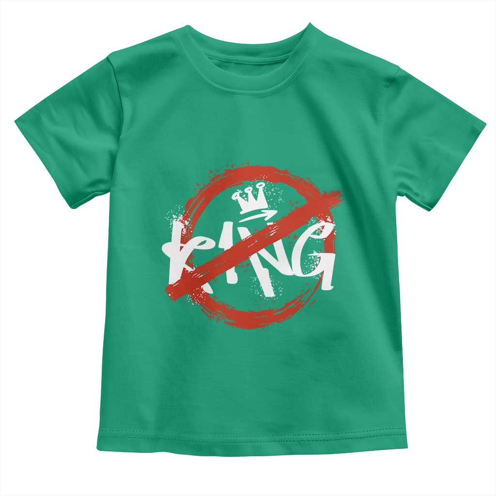 Funny No King Graffiti Style Crown Toddler T Shirt - Wonder Print Shop