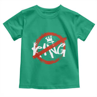 Funny No King Graffiti Style Crown Toddler T Shirt - Wonder Print Shop