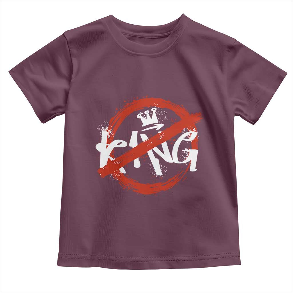 Funny No King Graffiti Style Crown Toddler T Shirt - Wonder Print Shop