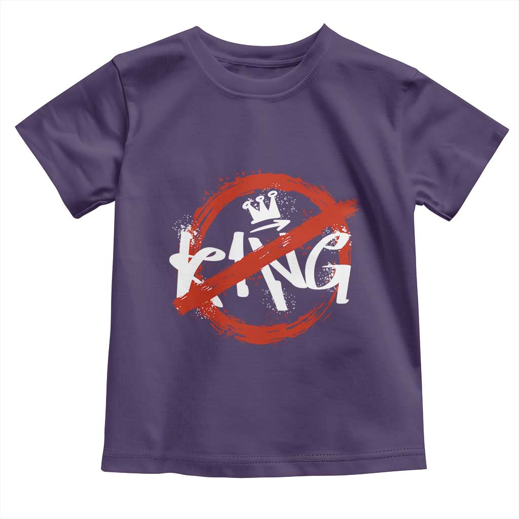 Funny No King Graffiti Style Crown Toddler T Shirt - Wonder Print Shop