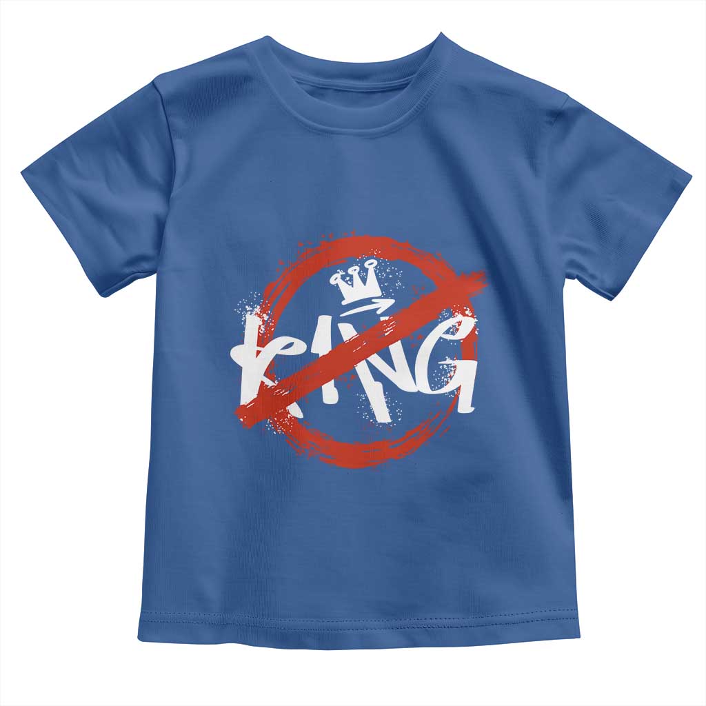 Funny No King Graffiti Style Crown Toddler T Shirt - Wonder Print Shop