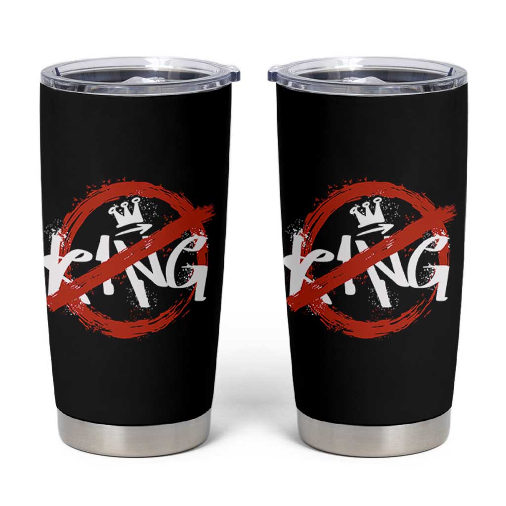 Funny No King Graffiti Style Crown Tumbler Cup - Wonder Print Shop