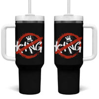 Funny No King Graffiti Style Crown Tumbler With Handle - Wonder Print Shop