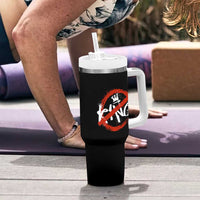 Funny No King Graffiti Style Crown Tumbler With Handle - Wonder Print Shop