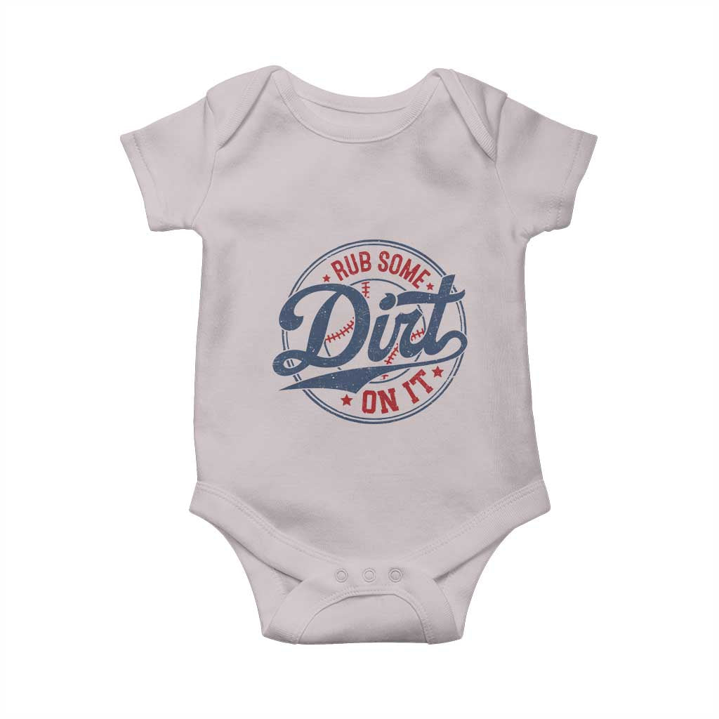 Funny Baseball Rub Some Dirt On It Baby Onesie Sports Coach - Wonder Print Shop