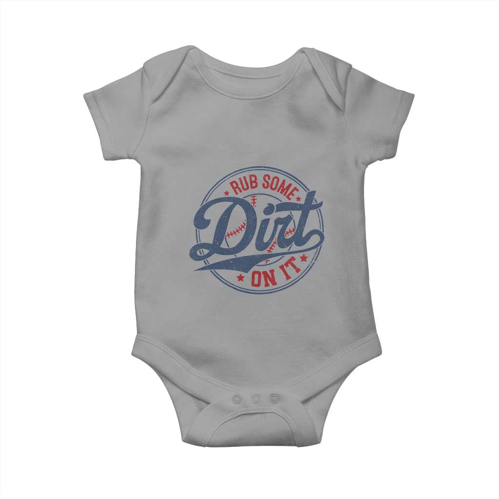 Funny Baseball Rub Some Dirt On It Baby Onesie Sports Coach - Wonder Print Shop