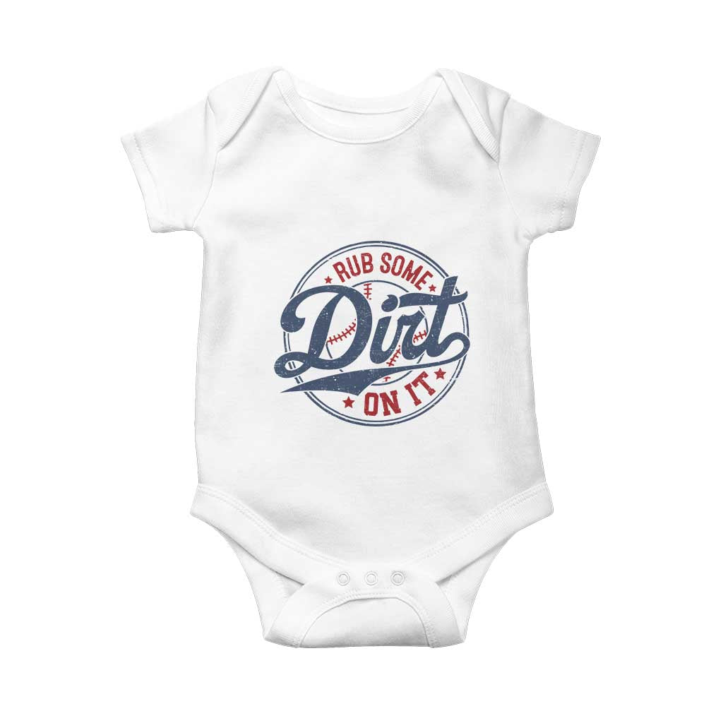 Funny Baseball Rub Some Dirt On It Baby Onesie Sports Coach - Wonder Print Shop