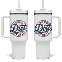 Funny Baseball Rub Some Dirt On It Tumbler With Handle Sports Coach - Wonder Print Shop
